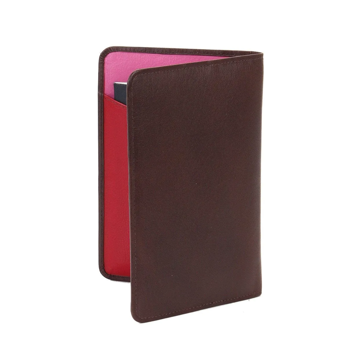 Adele Slim RFID Leather Passport Wallet
