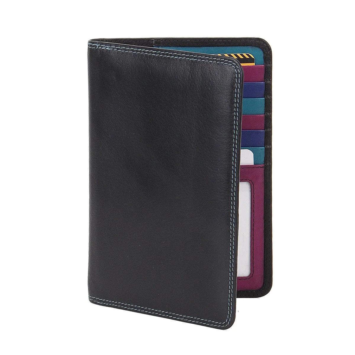 Adele Slim RFID Leather Passport Wallet